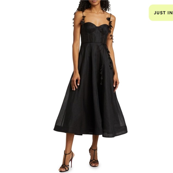 Zimmermann Dresses & Skirts - ZIMMERMANN
Natura Appliqué Linen-Blend Midi-Dress